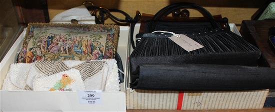 Collection of evening bags, purses